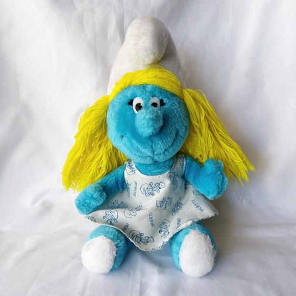 Vintage 1981 Smurfette Plush 11" - Picture 1 of 5